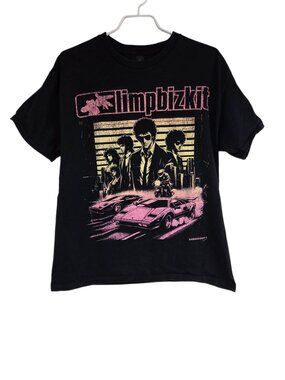 Men's Large Limp Bizkit 2024 Loserville Tour T-Shirt Morningboy Black Unisex